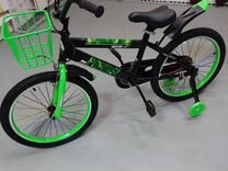 Велосипед детский с дополнительными колесами