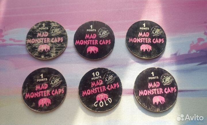 Фишки Сотки Кэпсы MAD monster caps