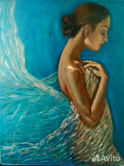 Картина маслом,холст 5060см