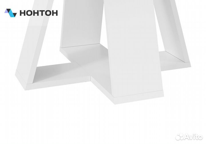 Стол обеденный Райнер тип 1 белый / дуб крафт золо