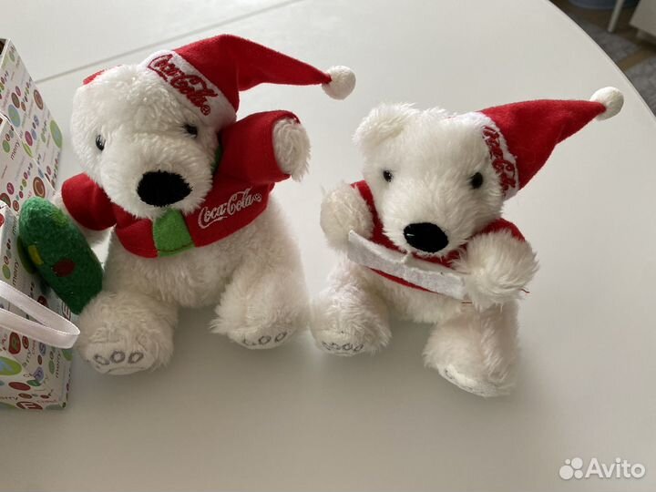 Игрушки мишки коллекция кока-кола