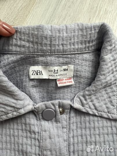 Рубашка zara 3-4года