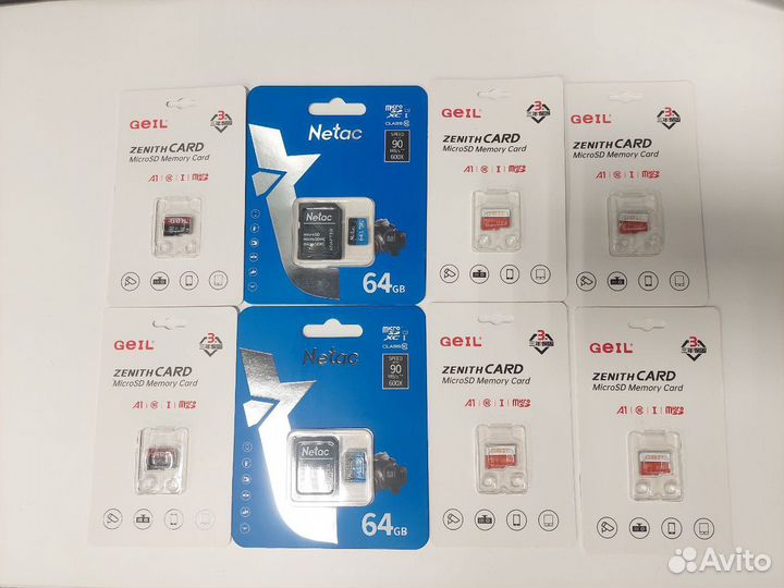 Карта памяти micro sd 32 гб, 64 гб, 128 гб, 256 гб