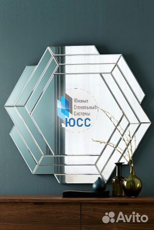 Зеркало из серебра 100х100 на заказ