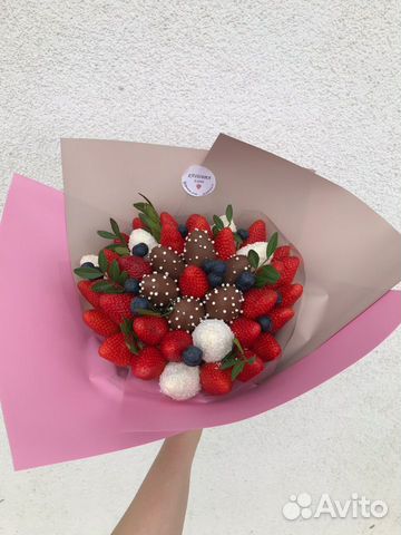 Букет из клубники в шоколаде