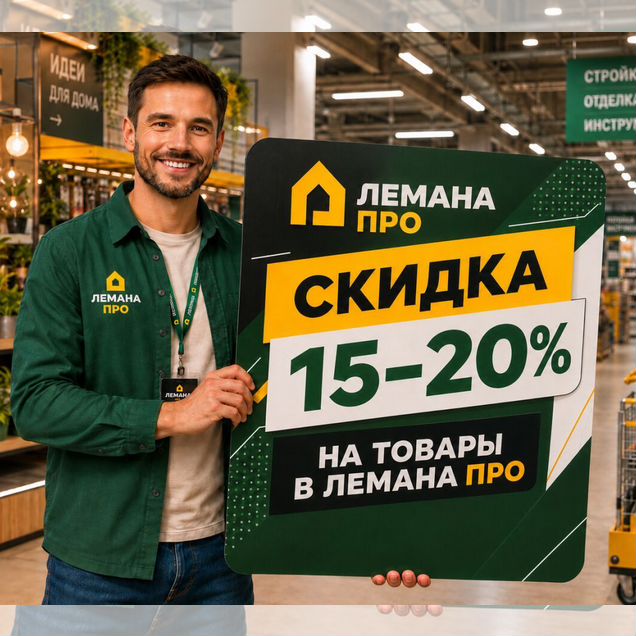 Скидка в Лемана Про (Леруа Мерлен) на 15-20%