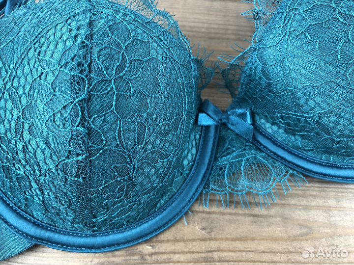Бюстгальтер кружево бирюзовый Boux avenue