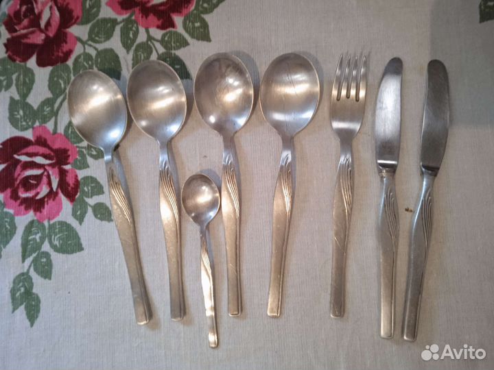 Мельхиоровые вилки ложки СССР