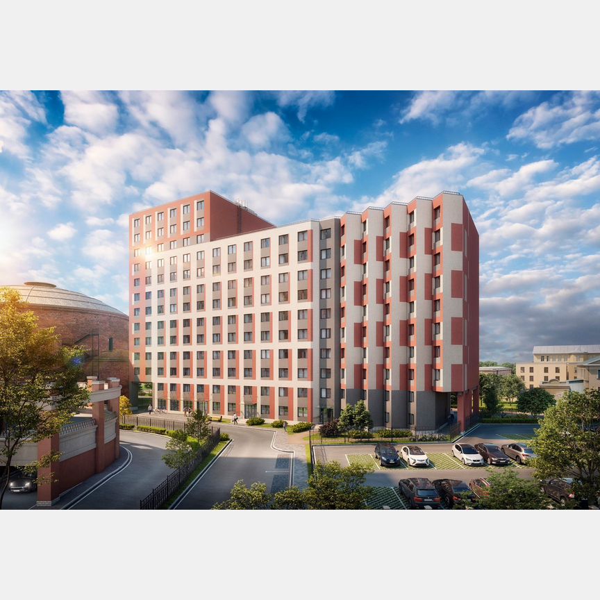 Апартаменты-студия, 33,4 м², 6/13 эт.