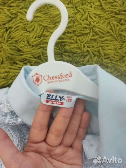 Рубашка голубая 134-140