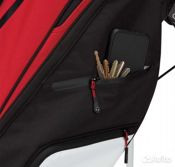 Сумка для гольфа TaylorMade Flextech Stand, чр-кр