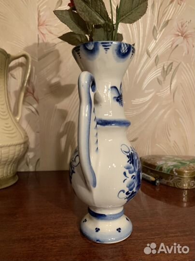 Новая фарфоровая Ваза гжелЬ амфора