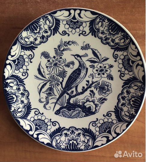 Большое блюдо, тарелка Delfts. Голландия
