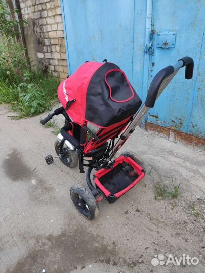 Велосипед коляска трёхколёсный с ручкой