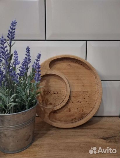 Менажница для сервировки чая деревянная