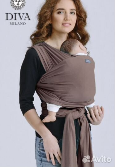 Трикотажный слинг шарф с рождения Diva