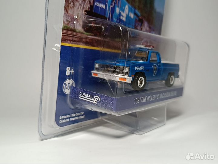 Модель Chevrolet C-10 Police 1981 Greenlight 1:64