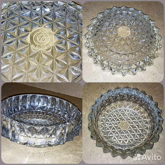 Ваза,рюмки стопки,цветное стекло. Лебедь