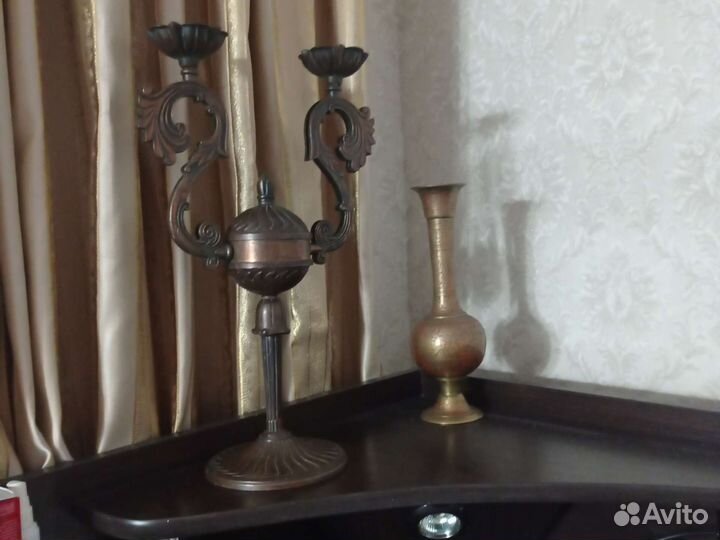 Ваза латунь Индия 1960 год, раритет