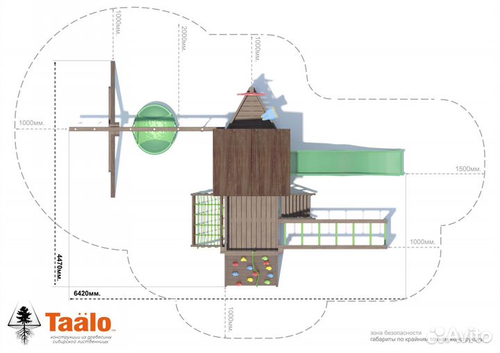Серия С2 модель 2, детская игровая - площадка