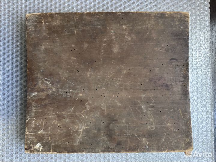 Икона старинная Покров Богородицы