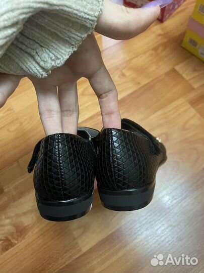 Туфли школьные для девочки, 33 размер