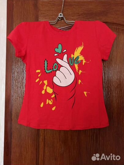 Футболка детская для девочки 10 лет 140 размер