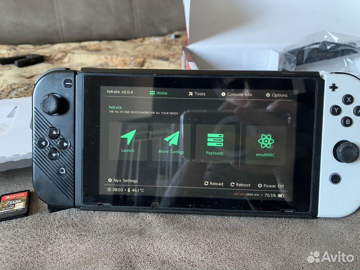Игровая приставка Nintendo Switch прошитая Sx Core