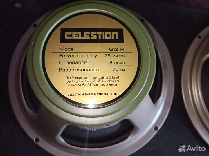 Гитарный динамик Celestion G12M Greenback 8ом