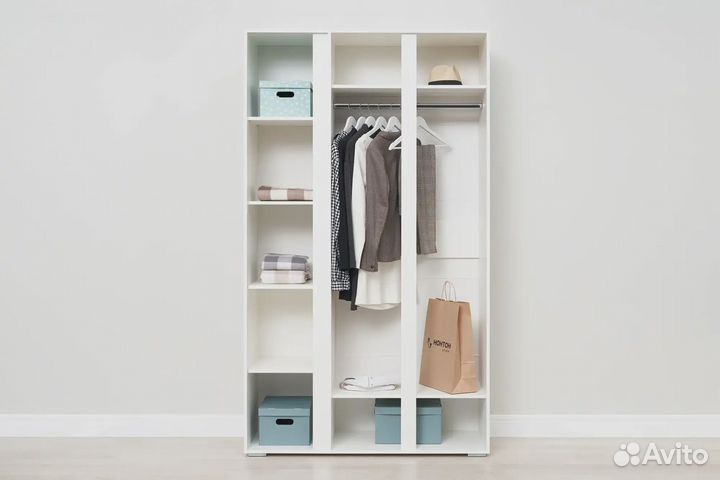 Хелен шк 02 Шкаф 3-х ств. с зеркалом Белый