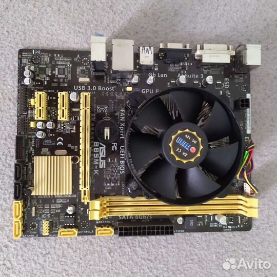 Материнская плата с процессором