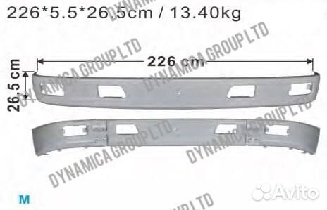 Бампер hino ranger FD1H FD2H FD3H FD1J FD2J FE1J G