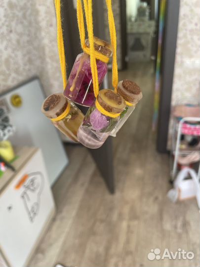 Украшение колбочки с травами