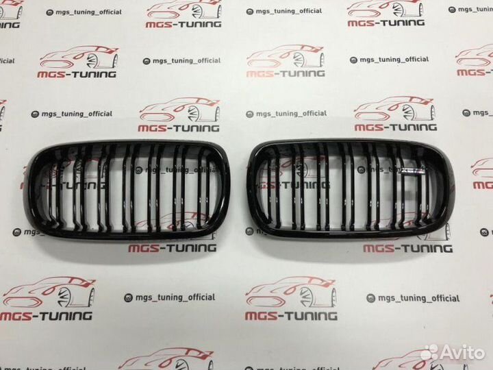 Ноздри в BMW Х6 f16 в стиле Х6 М черный глянец