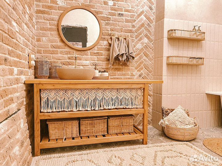 Штора макраме бохо