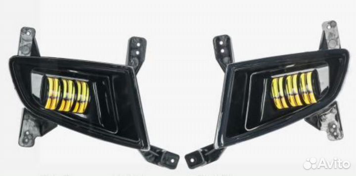 Фара светодиод четкая свет.граница, 27W Бел, 200х140х200 с рамкой, кмпл 2 шт