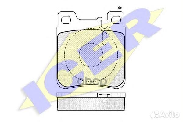 Колодки тормозные 180976 Icer