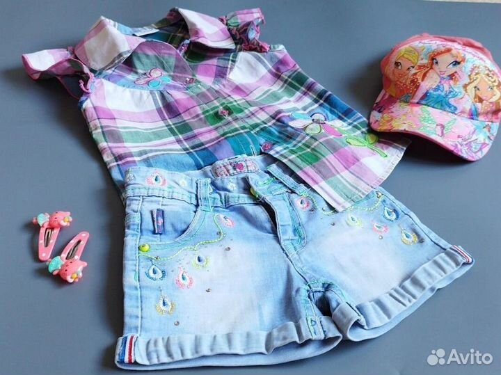 Комплект летний на девочку 104-110