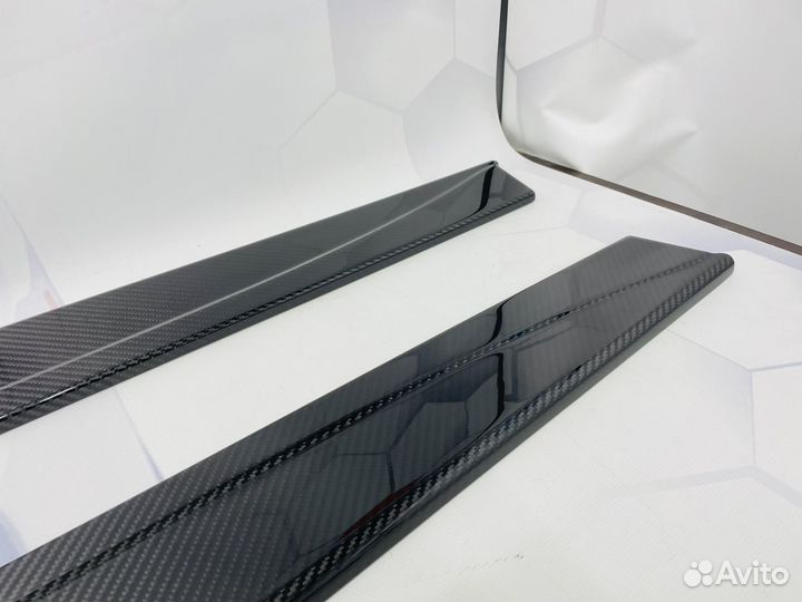 Лезвия на пороги BMW F80 F82 MP Сухой карбон