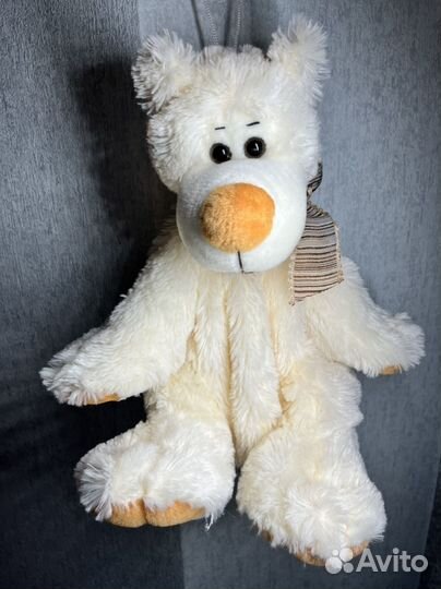 Плюшевый медведь, мешок для подарка