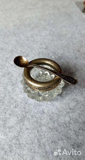 Старинная солонка хрусталь