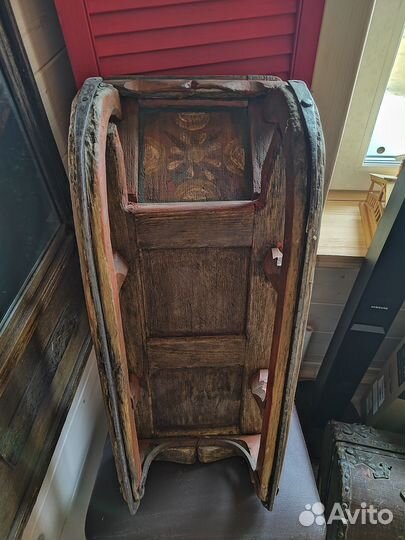 Санки расписные старинные
