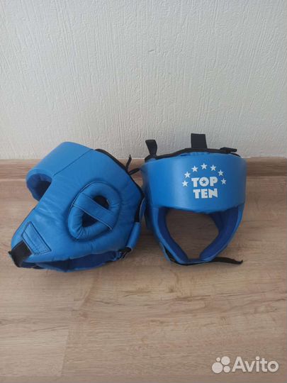 Боксерский шлем Topten кожаный