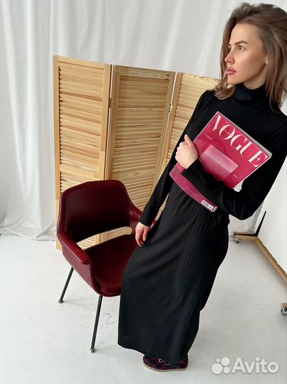 Платье трикотажное женское лапша