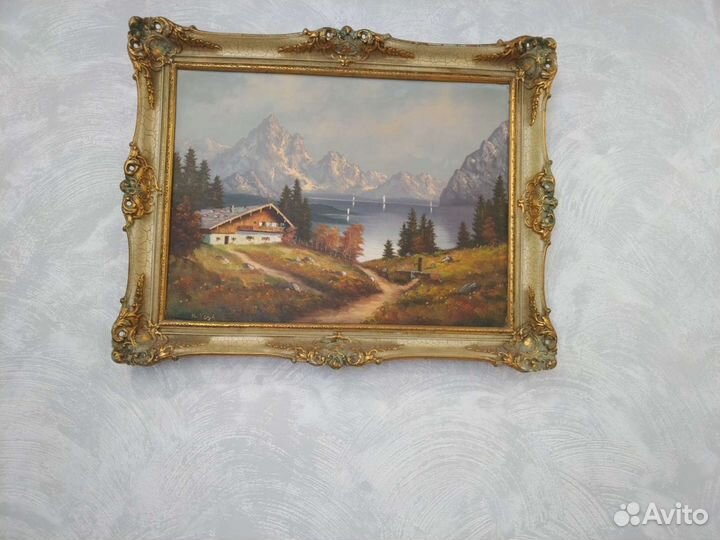 Картина масло холст антиквариат