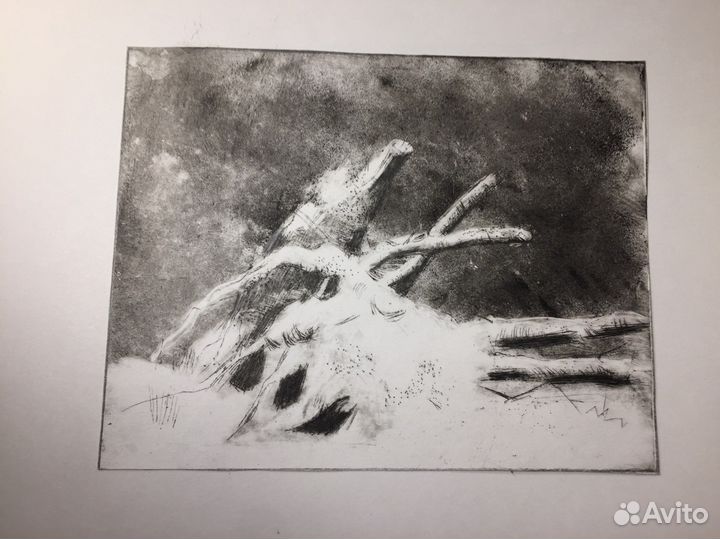 Эстамп (техника сухая игла)