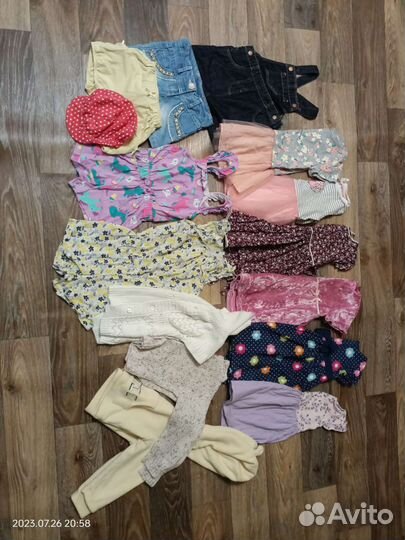 Вещи пакетом на девочку 86