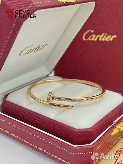 Браслет золотой cartier гвоздь