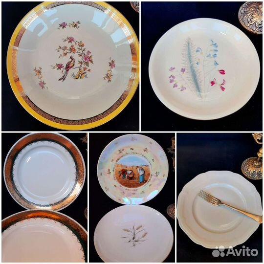 Старинные блюда,настенные тарелки