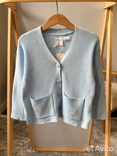 Новый хлопковый кардиган Zara, 104